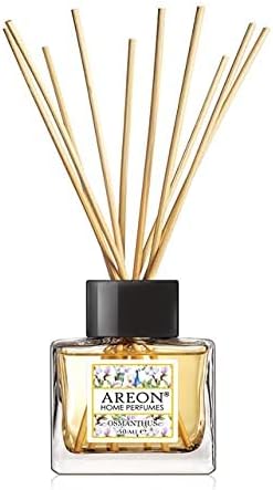 Areon Osmanthus Home Luxury Perfume Reed Diffuser,10 Rattan Reeds,50ml