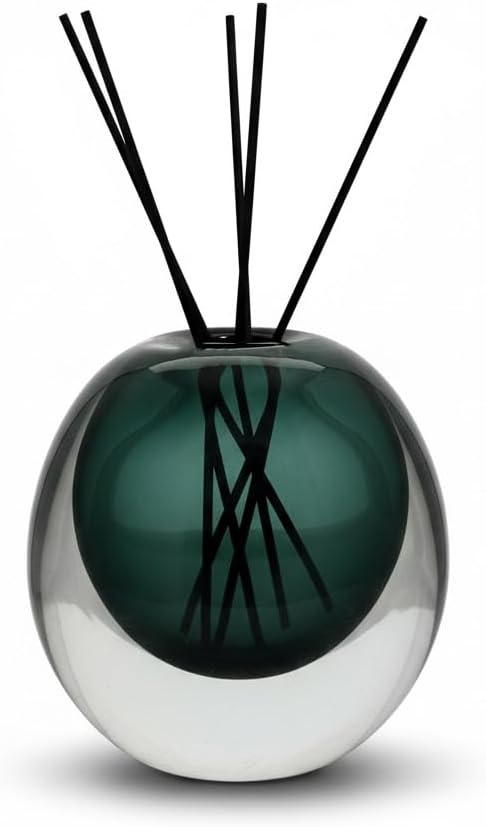 Amber Glass Vase, DIY Empty Reed Diffuser Bottle for Essential Oils, 200mL, Aromatherapy, Modern Home Decor, AV1533