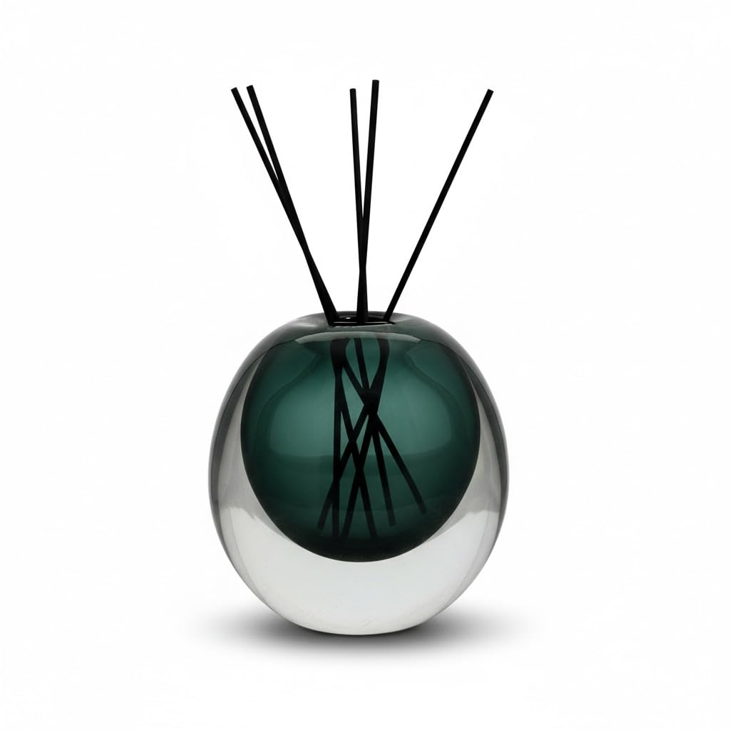 Amber Glass Vase, DIY Empty Reed Diffuser Bottle for Essential Oils, 200mL, Aromatherapy, Modern Home Decor, AV1533