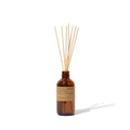 P.F. Candle Co. Teakwood & Tobacco Classic Scented Rattan Reed Diffuser (3.5 fl oz) Amber Glass Jar, Fine Fragrance Oil, Low Maintenance Scent Throw, Made in The U.S.A.