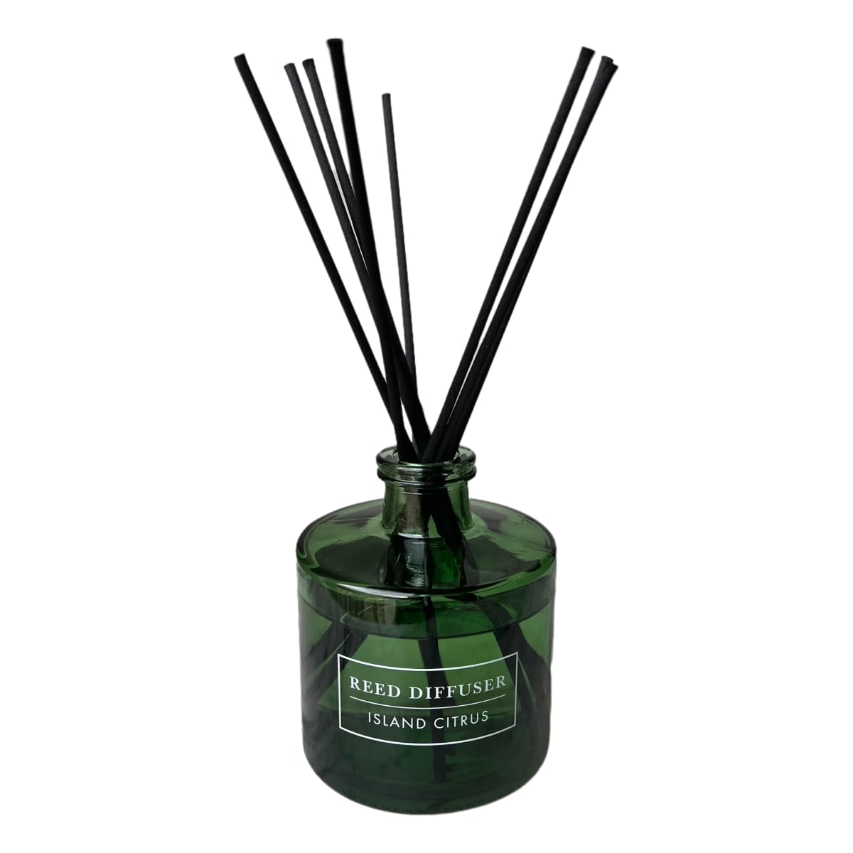 Bellevue Reed Diffuser, 6 fl oz Glass Filled Diffuser, Highly Concentrated Fragrances with Essential Oils, Home Fragrance, Scent: Island Citrus (Pack of 2)