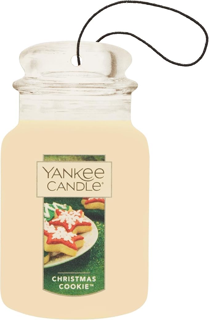 Yankee Candle Classic Paper Car Jar Air Freshener, Hanging Car Freshener, Long Lasting Car Fragrance, Midsummer’s Night (Pack of 6)