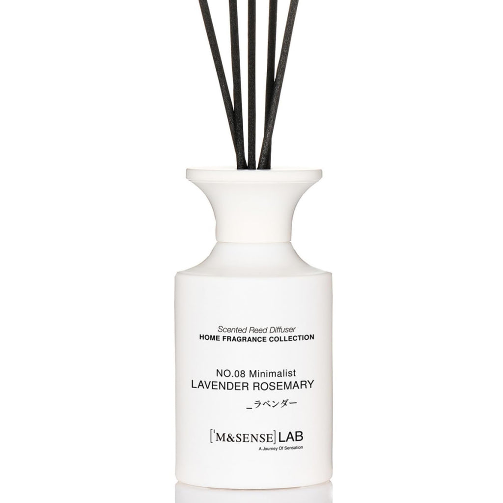 M&SENSE Minimalist Large Reed Diffuser 300ml, Vanilla Sandalwood Scented with Natural Essential Oils, Long Lasting with 7 Sticks, Non-Toxic Home Fragrance for Bedroom, Bathroom Decor