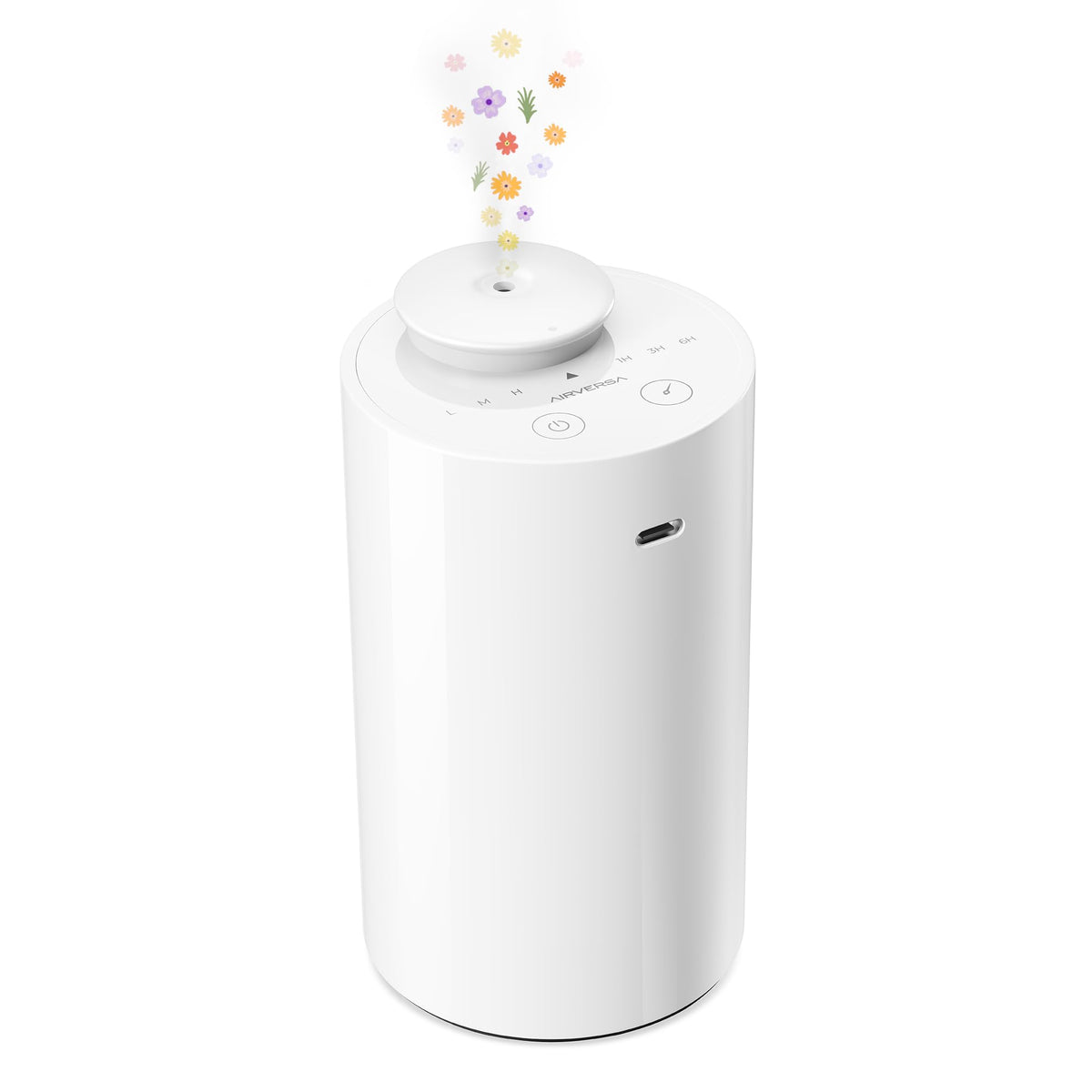 Airversa AN6 Waterless Diffuser for Essential Oil for Home, Room, Black