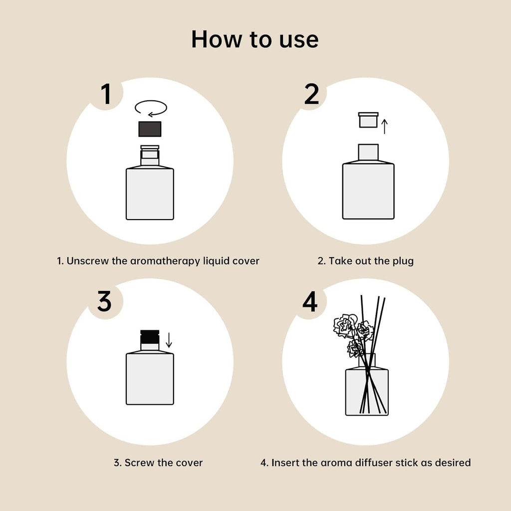 XEPTLE Hotel Colletion Reed Diffuser, Clean White Floral Fragrance with Bergamot & Warm White Musk, Air Freshener, Home Fragrance Diffuser with 5 Reeds for Bedroom Bathroom Office Décor, 7.04oz, Green