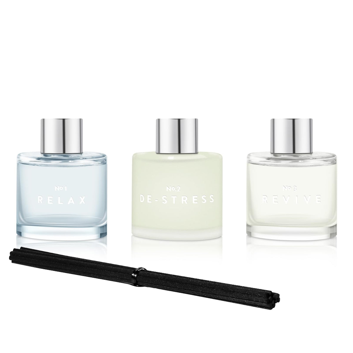 3 Pack Fragrance Reed Diffuser, 50ML Lavender Jasmine Lemongrass