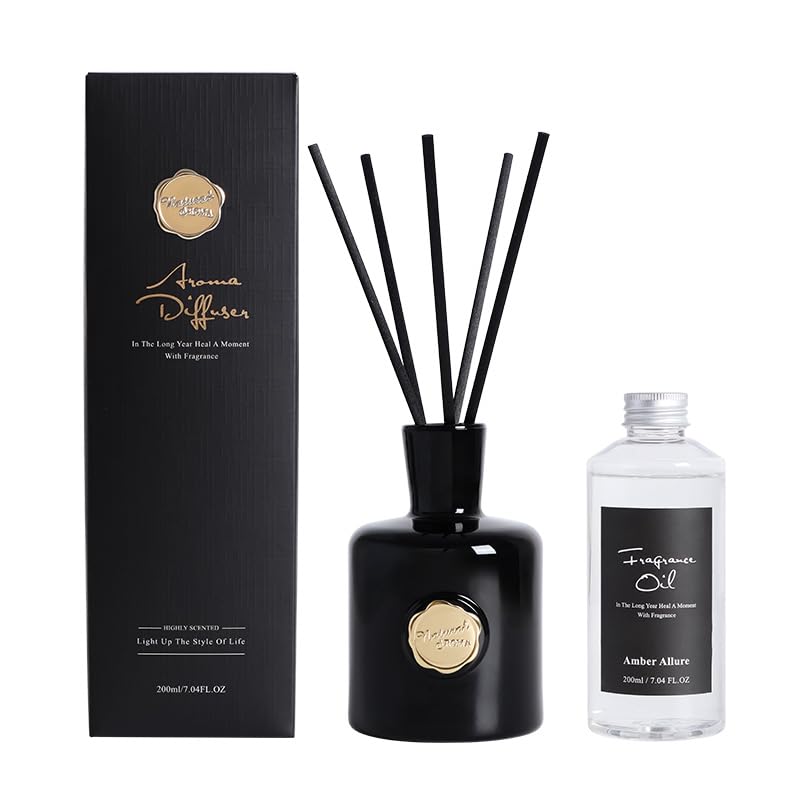 White Musk Reed Diffuser, Long Lasting Essential Oil Home Fragrance