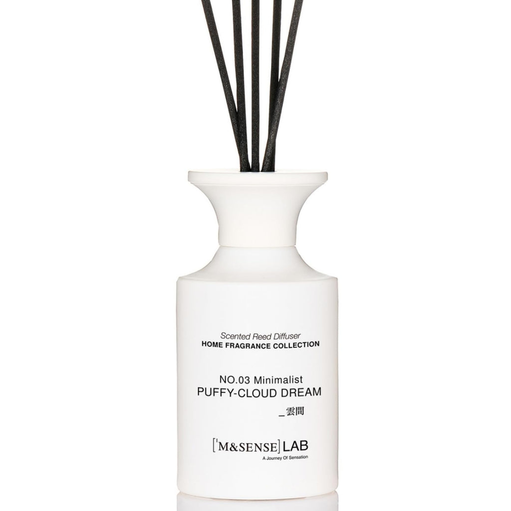 M&SENSE Minimalist Large Reed Diffuser 300ml, Vanilla Sandalwood Scented with Natural Essential Oils, Long Lasting with 7 Sticks, Non-Toxic Home Fragrance for Bedroom, Bathroom Decor