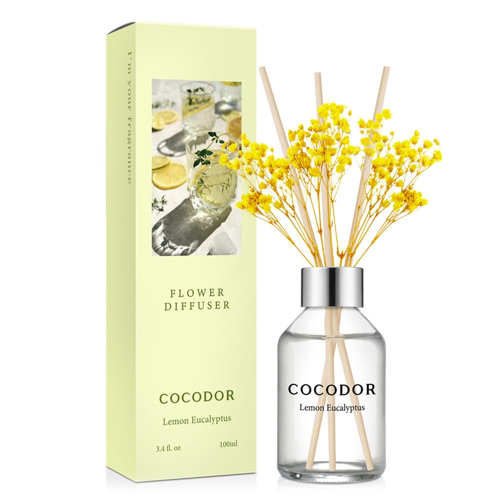 COCODOR Lavender Reed Diffuser/Garden Lavender / 6.7oz(200ml) / 1 Pack/Home Decor & Office Decor, Fragrance and Gifts