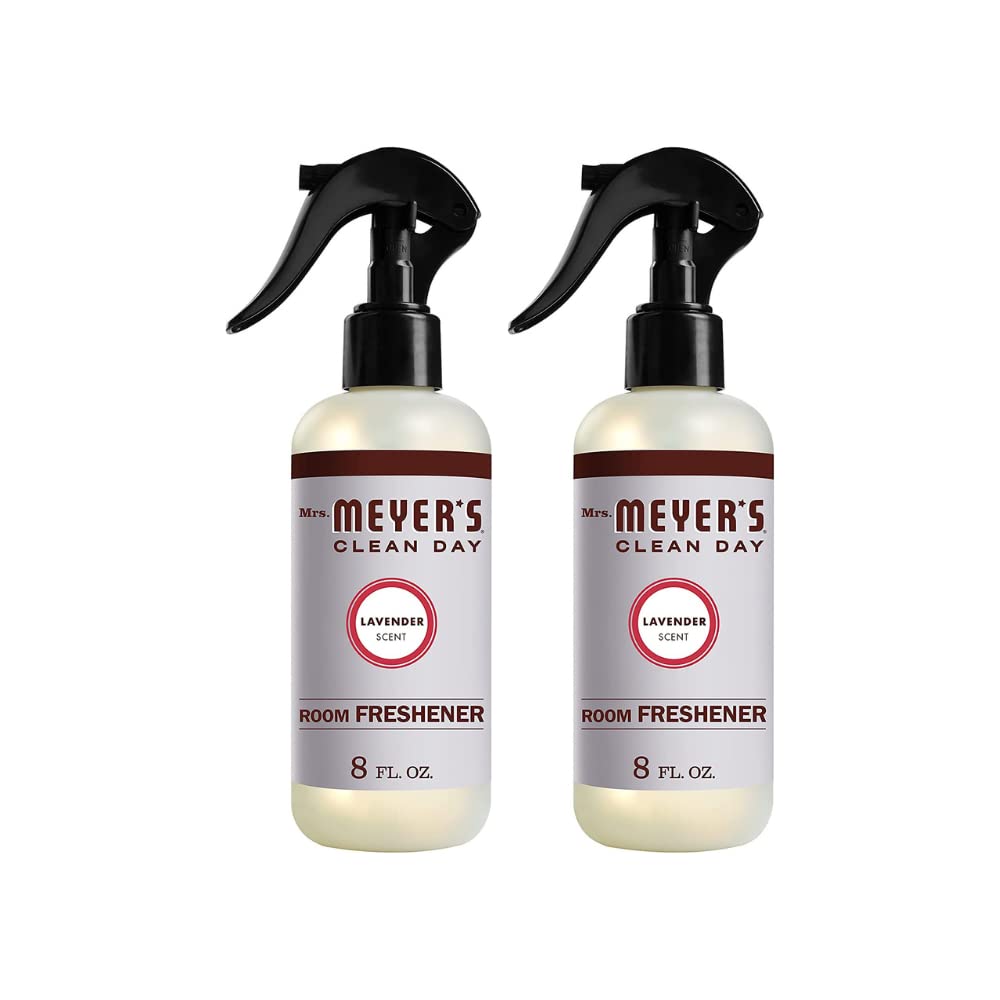 MRS. MEYER'S CLEAN DAY Room and Air Freshener Spray, Non-Aerosol Spray Bottle Infused with Essential Oils, Lavender, 8 fl. oz