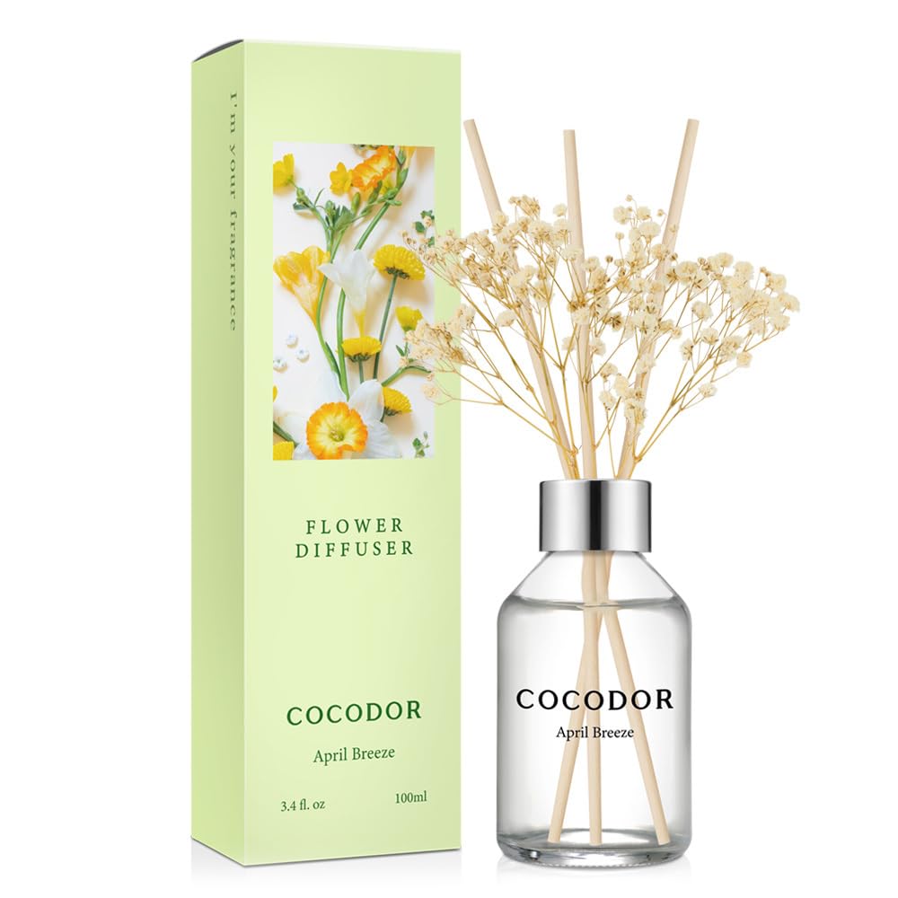 COCODOR Lavender Reed Diffuser/Garden Lavender / 6.7oz(200ml) / 1 Pack/Home Decor & Office Decor, Fragrance and Gifts