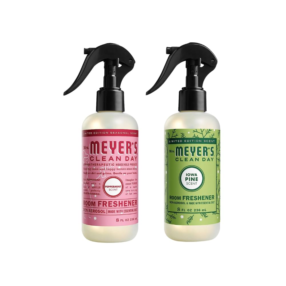 MRS. MEYER'S CLEAN DAY Room and Air Freshener Spray, Non-Aerosol Spray Bottle Infused with Essential Oils, Lavender, 8 fl. oz