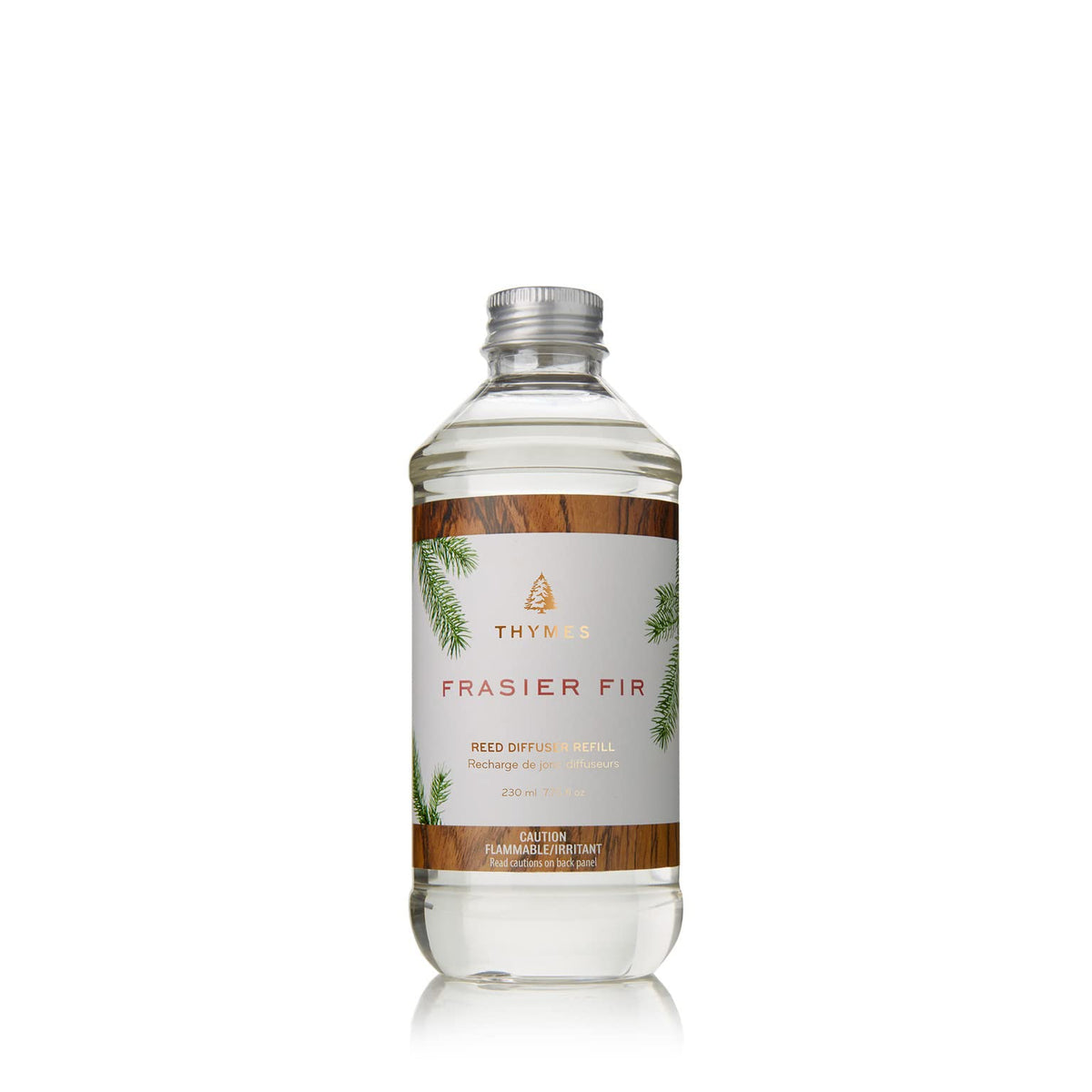 Thymes Reed Diffuser Oil Refill – Fragrance Oil for Diffuser Refill – Flameless Home Fragrance Products – Home Luxury Scents with Notes of Crisp Fir, Cedarwood & Sandalwood (Frasier Fir, 7.75 fl oz)