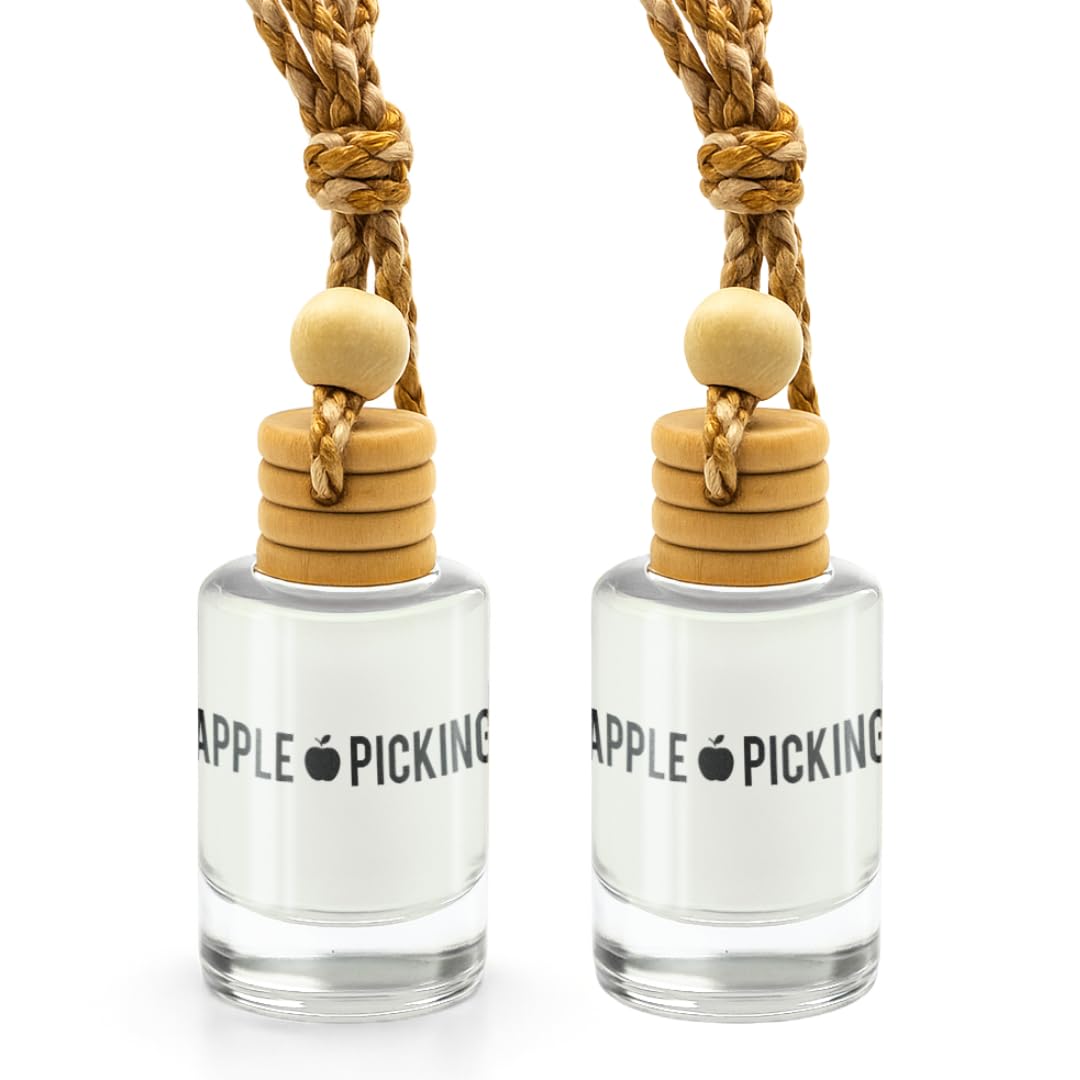 Amber & Vanilla Hanging Car Air Freshener & Oil Diffuser, 2-Pack