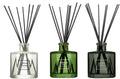 Bellevue Reed Diffuser Set, Three 6 fl oz Glass Filled Diffuser, Highly Concentrated Fragrances with Essential Oils, Home Fragrance (Leather Ember, Midnight Fig, Saffron Blooms)
