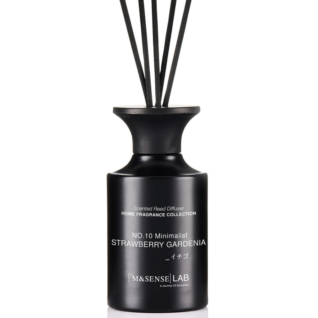 M&SENSE Minimalist Large Reed Diffuser 300ml, Vanilla Sandalwood Scented with Natural Essential Oils, Long Lasting with 7 Sticks, Non-Toxic Home Fragrance for Bedroom, Bathroom Decor