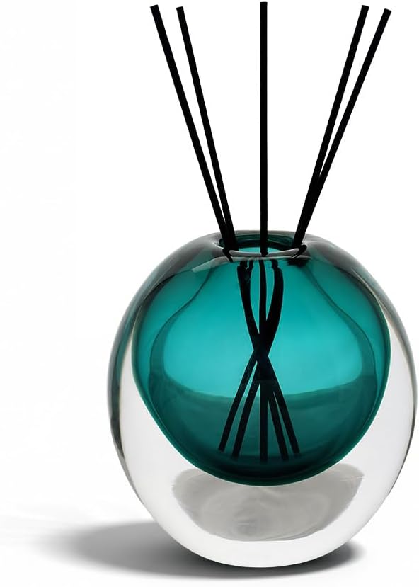 Amber Glass Vase, DIY Empty Reed Diffuser Bottle for Essential Oils, 200mL, Aromatherapy, Modern Home Decor, AV1533