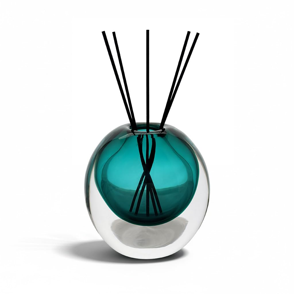 Amber Glass Vase, DIY Empty Reed Diffuser Bottle for Essential Oils, 200mL, Aromatherapy, Modern Home Decor, AV1533