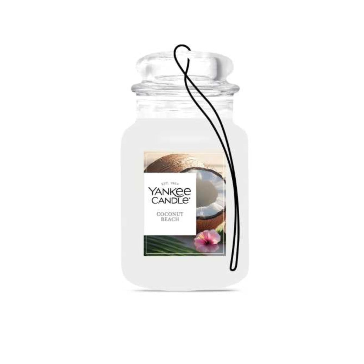 Yankee Candle Classic Paper Car Jar Air Freshener, Hanging Car Freshener, Long Lasting Car Fragrance, Midsummer’s Night (Pack of 6)