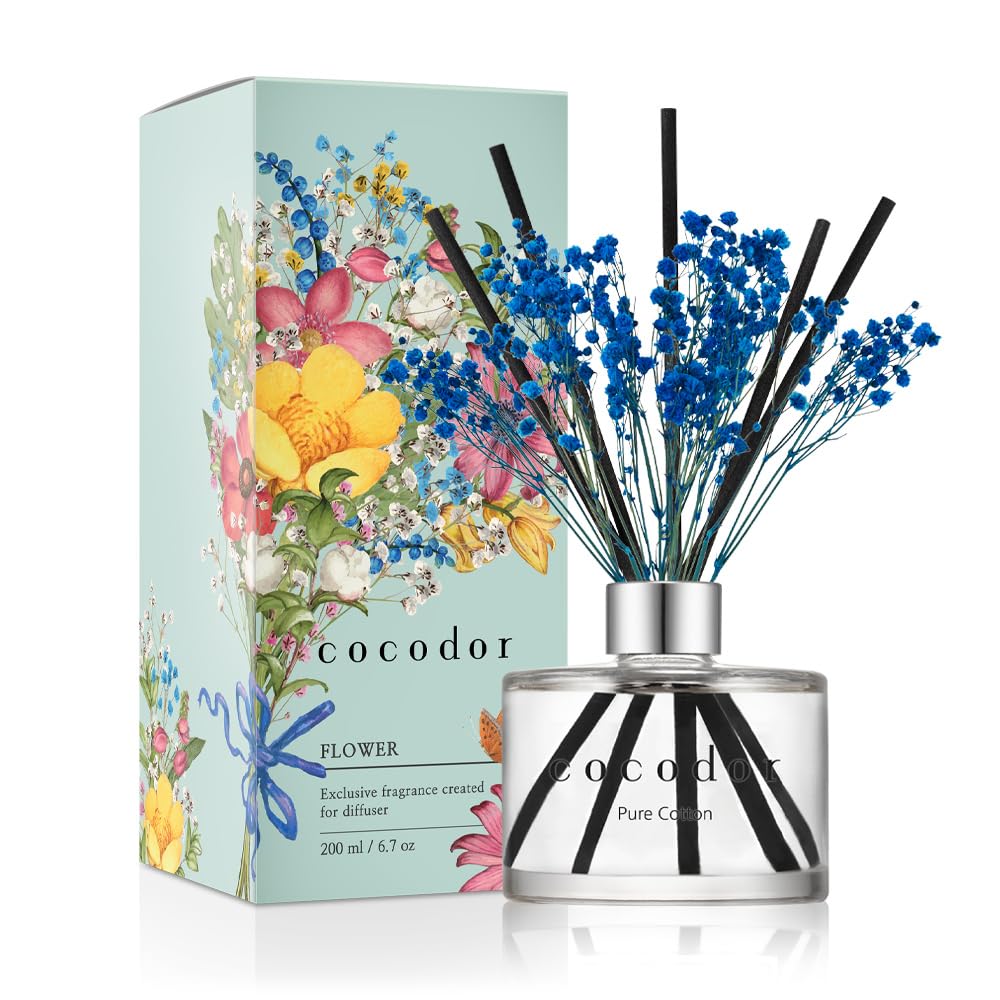COCODOR Lavender Reed Diffuser/Garden Lavender / 6.7oz(200ml) / 1 Pack/Home Decor & Office Decor, Fragrance and Gifts