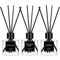 Reed Diffuser Set of 3,Lavender Scented Oil Diffuser with 15 Sticks,(50ml) x 3 Home Fragrance Reed Diffuser for Home Living Room Bedroom Bathroom Air Freshener