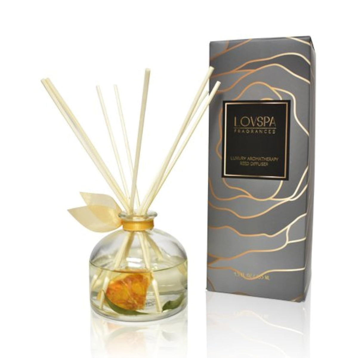 Reed Diffuser Set, Pumpkin Vanilla Chai Scented Oil Diffuser with Sticks, Home Fragrance Accessories for Bathroom Shelf Decor, Aroma Diffusers for Home or Office Fall Decor, USA Made