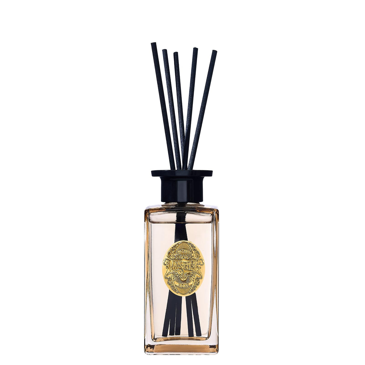 M&SENSE 6.3 oz Large Reed Diffuser Set | Tobacco Teakwood Scent Oil Diffuser with Sticks | Hotel Collection Non-Toxic Essential Oil |for Bedroom Bathroom Living Room