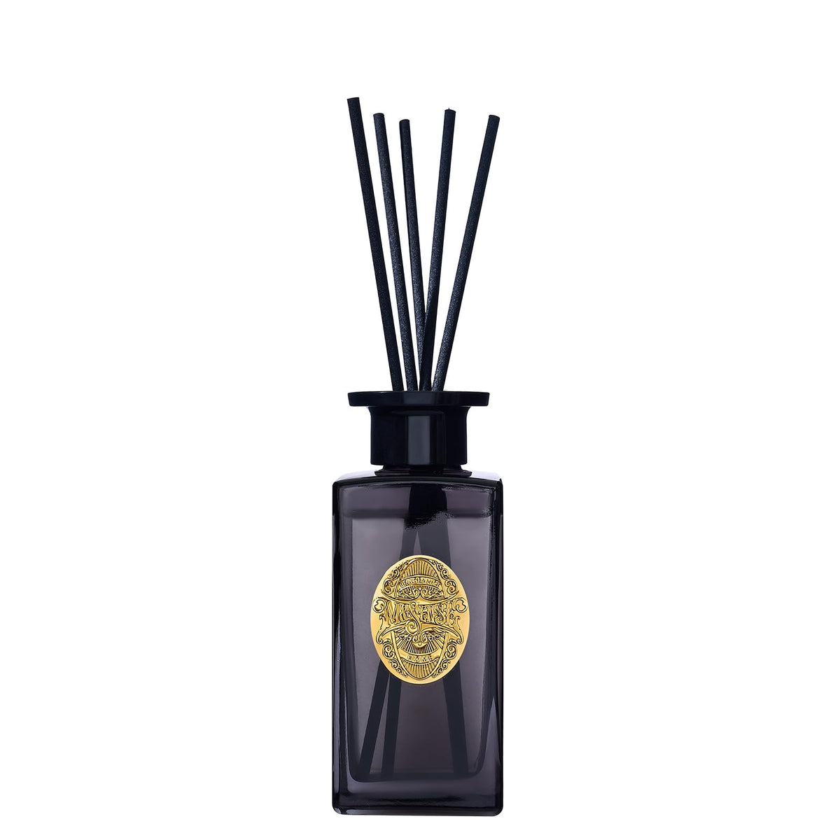 M&SENSE 6.3 oz Large Reed Diffuser Set | Tobacco Teakwood Scent Oil Diffuser with Sticks | Hotel Collection Non-Toxic Essential Oil |for Bedroom Bathroom Living Room