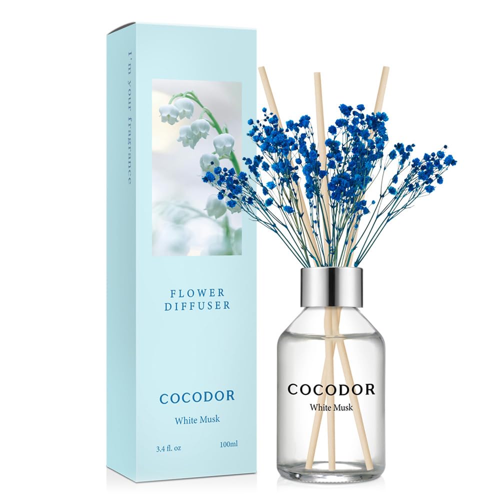COCODOR Lavender Reed Diffuser/Garden Lavender / 6.7oz(200ml) / 1 Pack/Home Decor & Office Decor, Fragrance and Gifts
