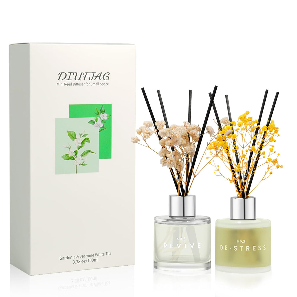 3 Pack Fragrance Reed Diffuser, 50ML Lavender Jasmine Lemongrass