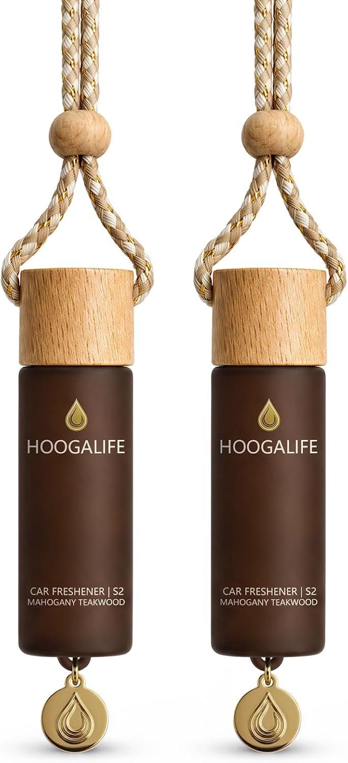 HOOGALIFE Car Air Freshener, Mahogany Teakwood, 2 Pack