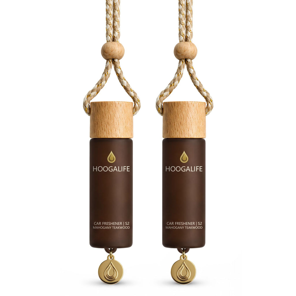 HOOGALIFE Car Air Freshener, Mahogany Teakwood, 2 Pack