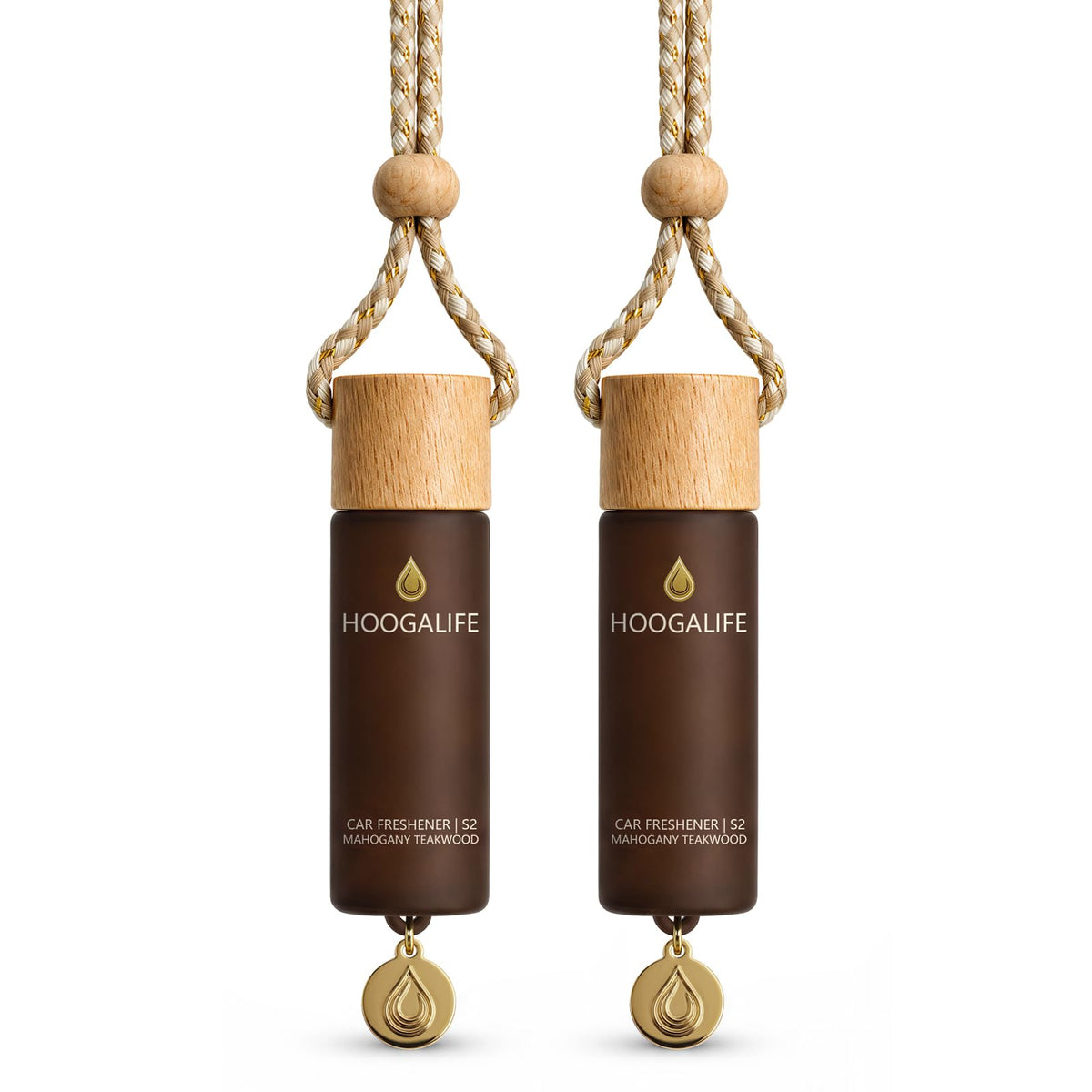 HOOGALIFE Car Air Freshener, Mahogany Teakwood, 2 Pack