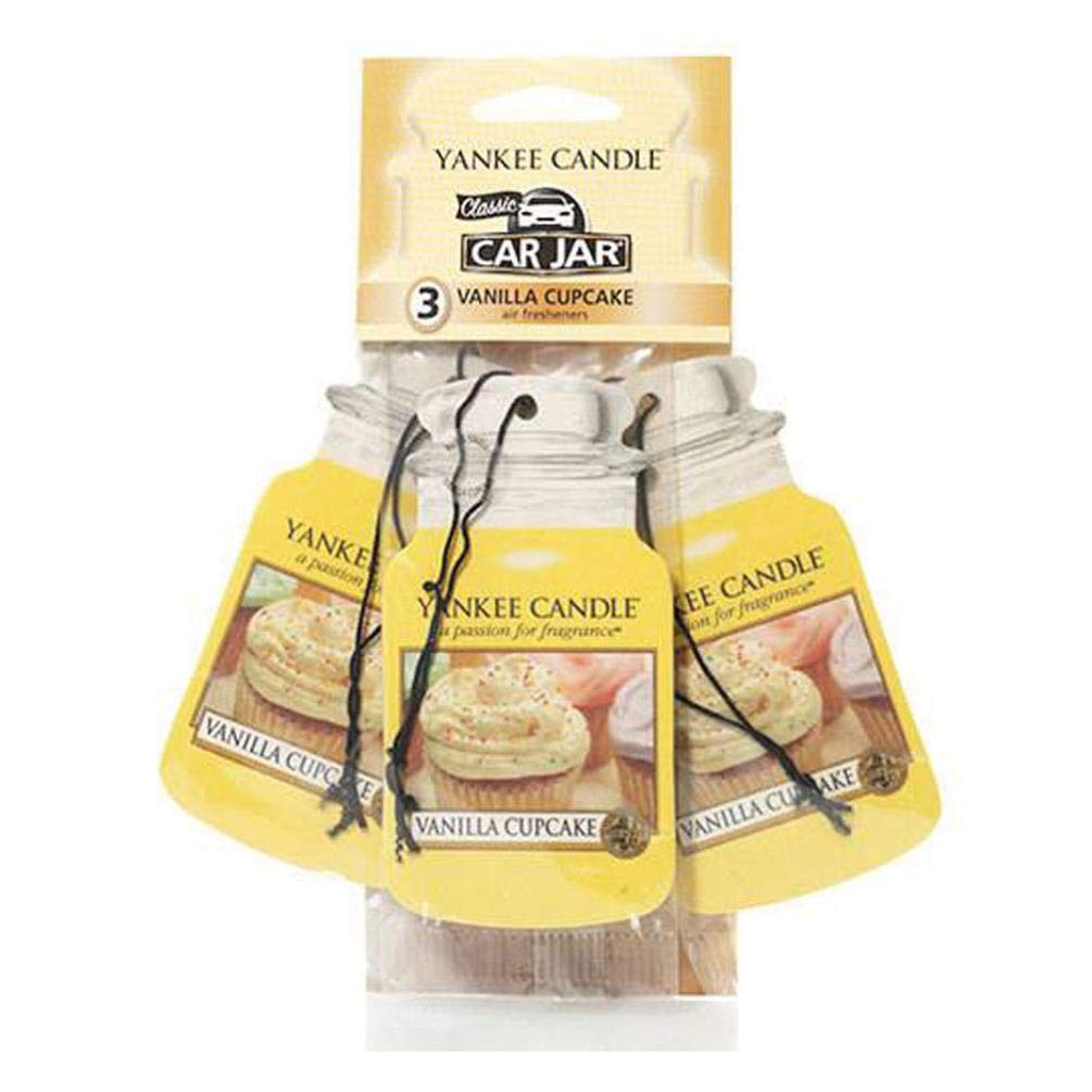 Yankee Candle Classic Paper Car Jar Air Freshener, Hanging Car Freshener, Long Lasting Car Fragrance, Midsummer’s Night (Pack of 6)