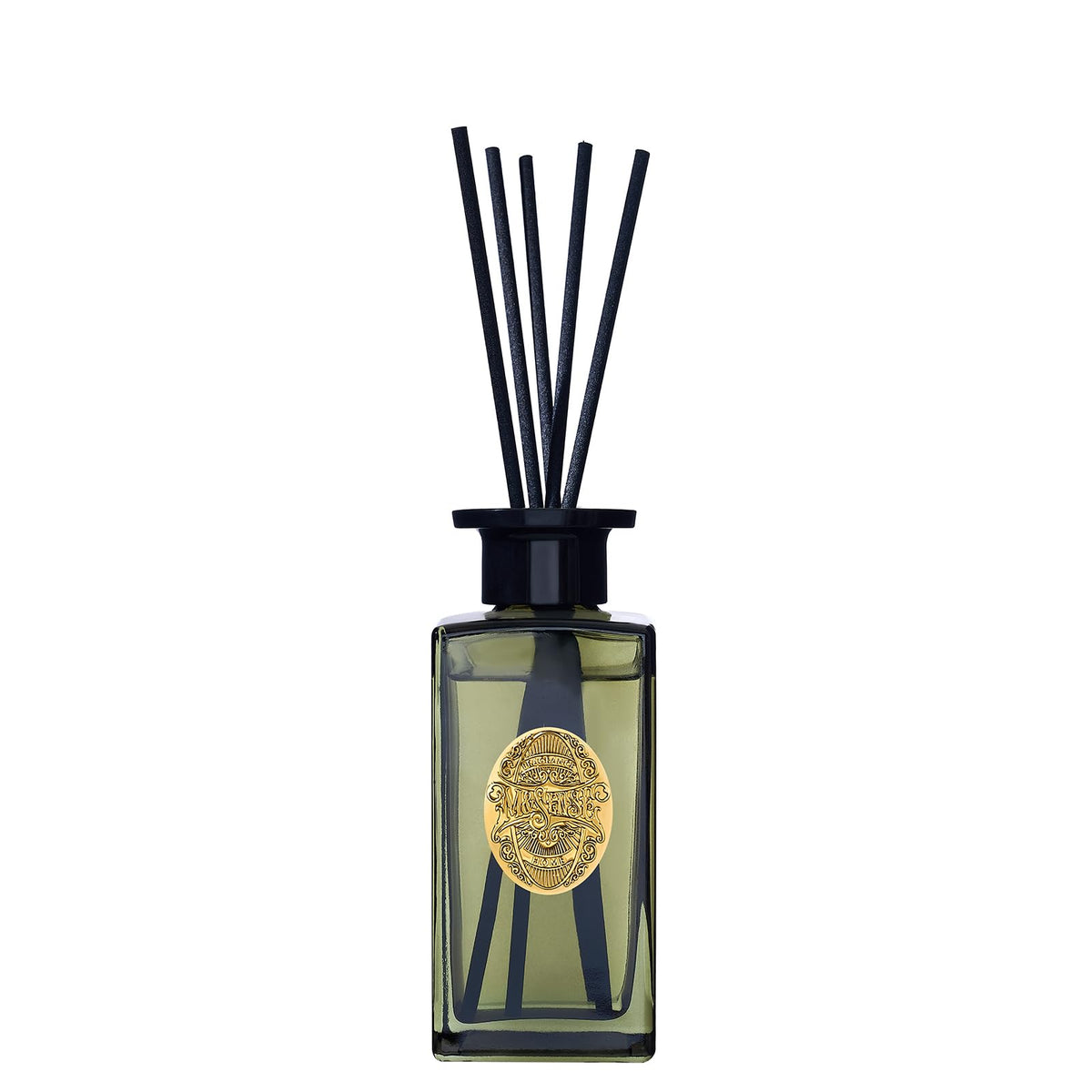 M&SENSE 6.3 oz Large Reed Diffuser Set | Tobacco Teakwood Scent Oil Diffuser with Sticks | Hotel Collection Non-Toxic Essential Oil |for Bedroom Bathroom Living Room