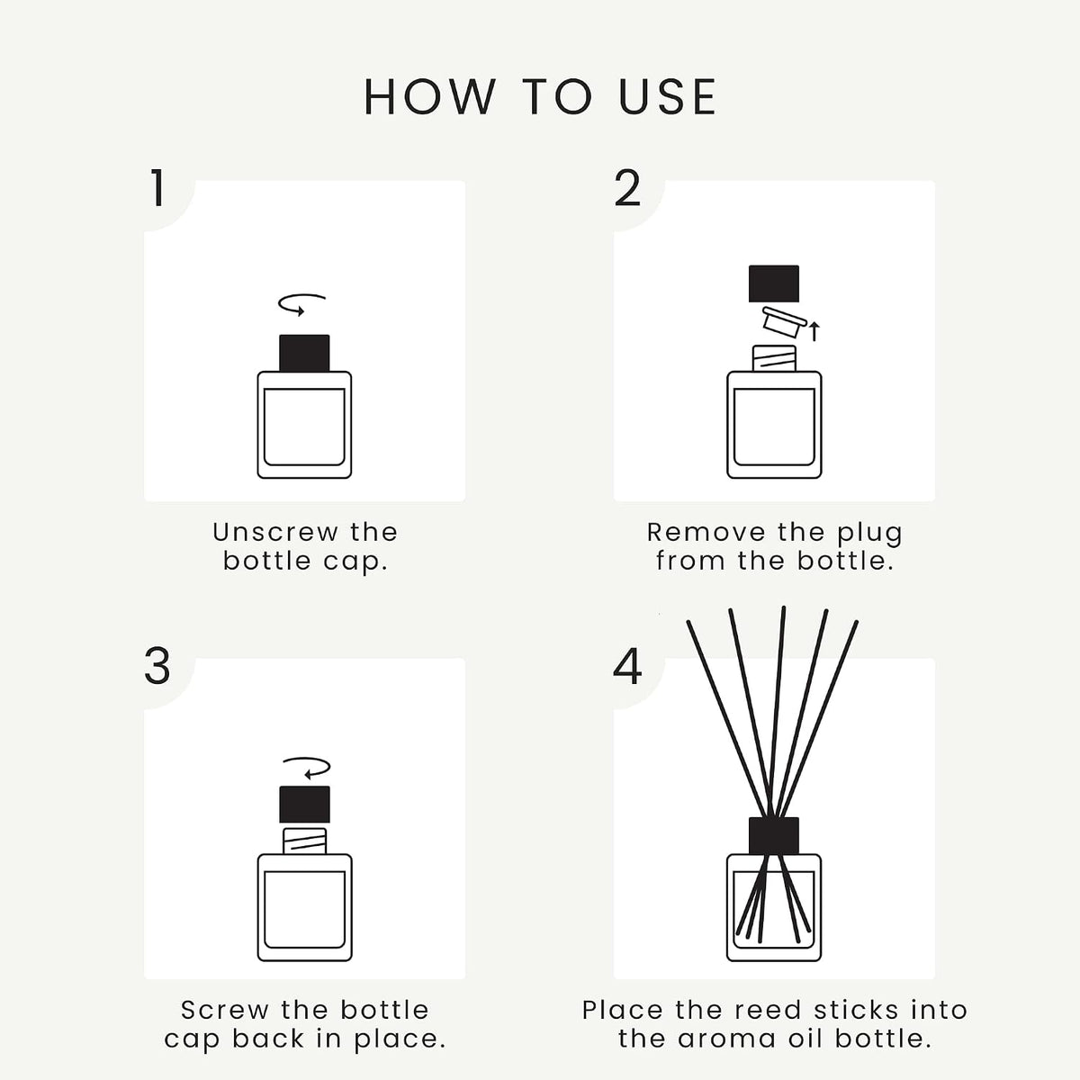 The Magic Scent White Tea Oil Reed Diffuser Set, 3.4 Fl Oz Reed Diffusers