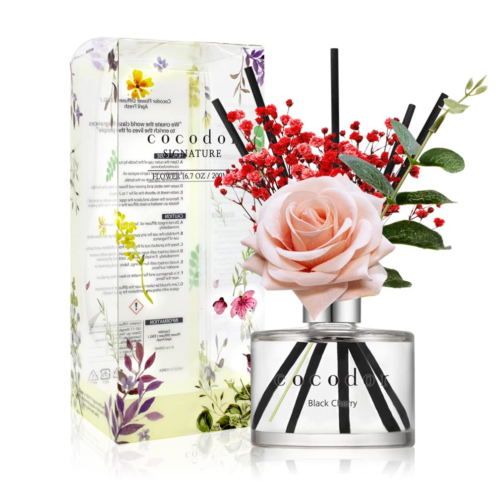 COCODOR Lavender Reed Diffuser/Garden Lavender / 6.7oz(200ml) / 1 Pack/Home Decor & Office Decor, Fragrance and Gifts