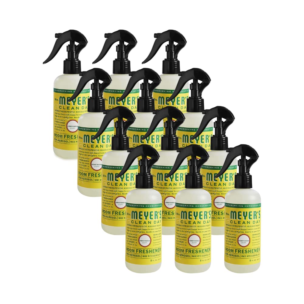 MRS. MEYER'S CLEAN DAY Room and Air Freshener Spray, Non-Aerosol Spray Bottle Infused with Essential Oils, Lavender, 8 fl. oz