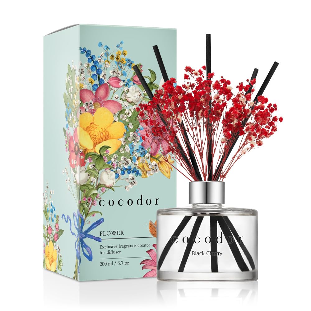 COCODOR Lavender Reed Diffuser/Garden Lavender / 6.7oz(200ml) / 1 Pack/Home Decor & Office Decor, Fragrance and Gifts