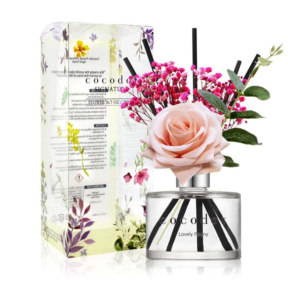 COCODOR Lavender Reed Diffuser/Garden Lavender / 6.7oz(200ml) / 1 Pack/Home Decor & Office Decor, Fragrance and Gifts
