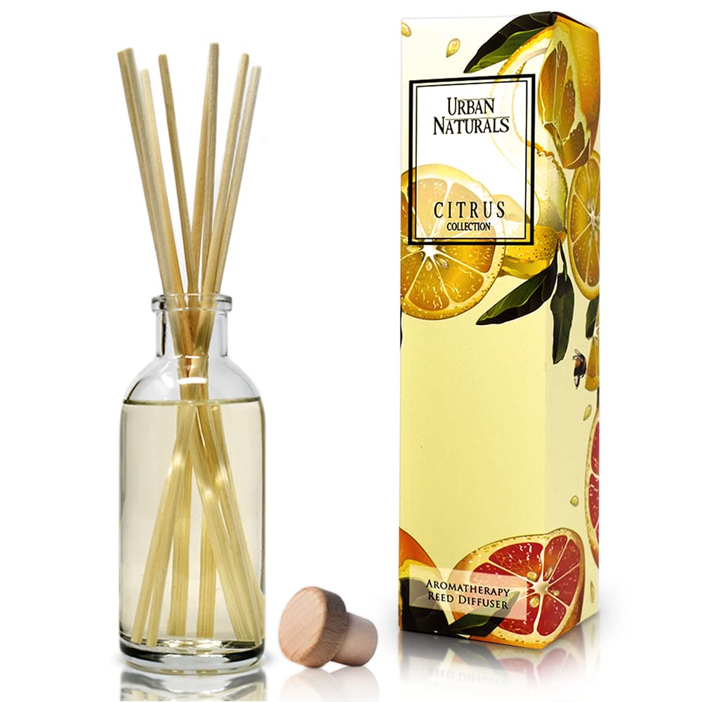 Urban Naturals Reed Diffuser Set, Apple Cinnamon - Bathroom Shelf Décor