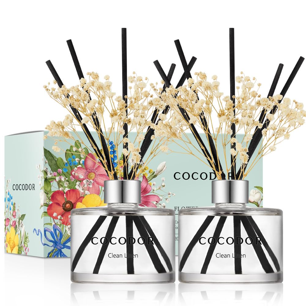 COCODOR Lavender Reed Diffuser/Garden Lavender / 6.7oz(200ml) / 1 Pack/Home Decor & Office Decor, Fragrance and Gifts