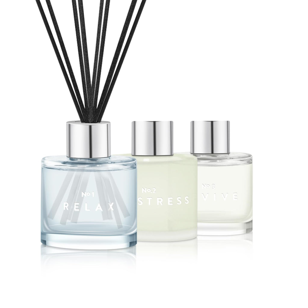 3 Pack Fragrance Reed Diffuser, 50ML Lavender Jasmine Lemongrass