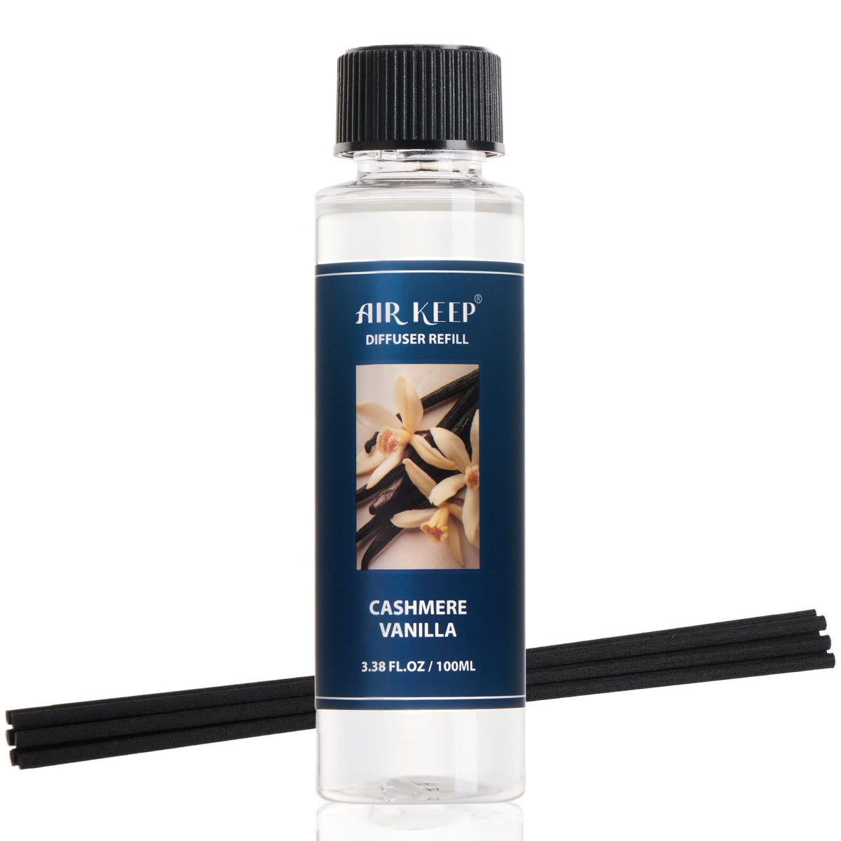 Airkeep Reed Diffuser Set,3.38 fl oz (100 ml) - Clean Linen Oil Diffusers with 8 Reed Sticks,Home Fragrance Reed Diffuser for Bathroom Shelf Decor