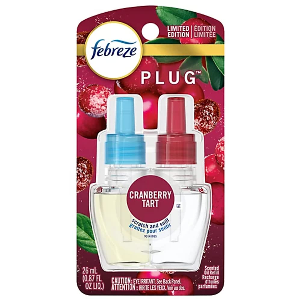 Febreze Plug In Air Freshener, Odor-Fighting Scented Oil Starter Kit, Air Fresheners for Home and Bathroom and Kitchen, Long Lasting for Strong Odors, Linen & Sky Scent, Warmer + 2 Refill