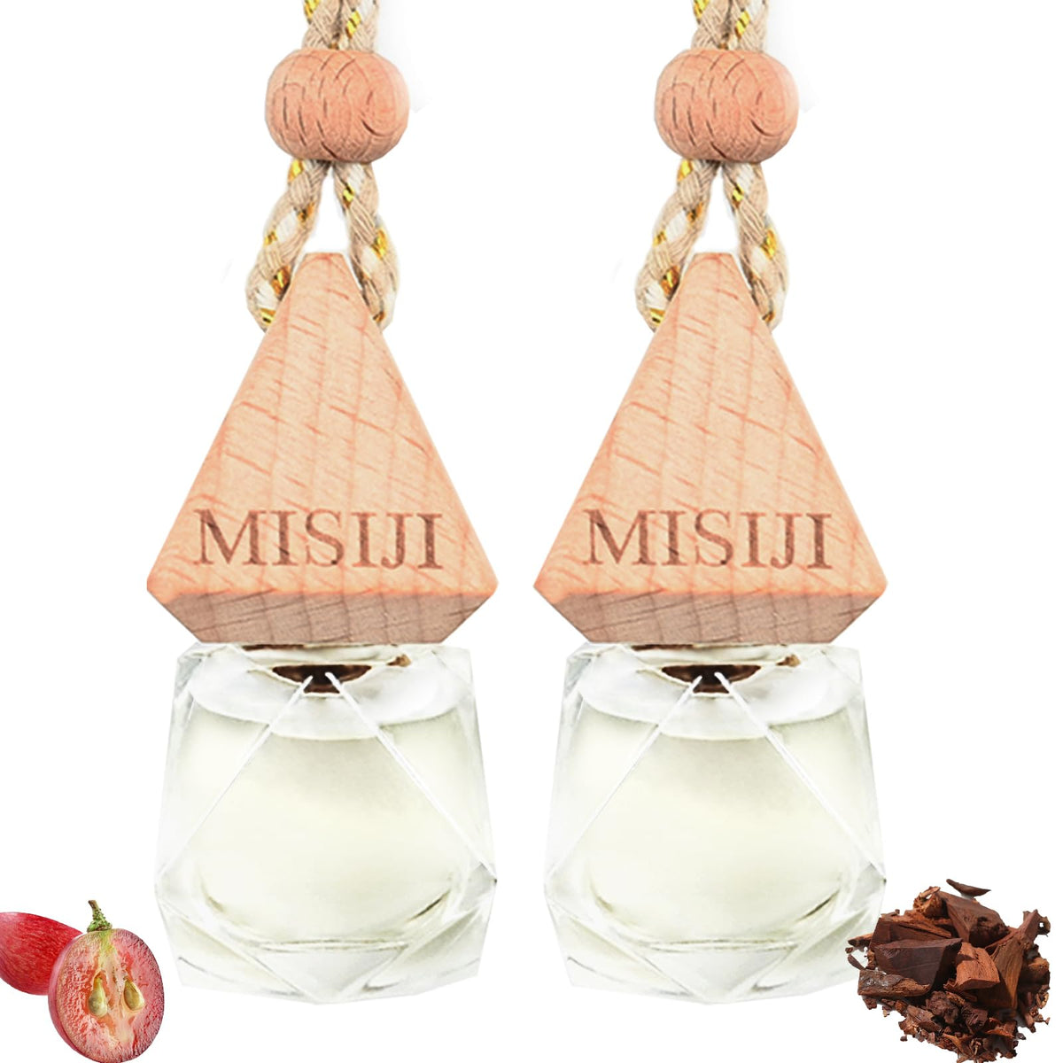 Hanging Car Air Freshener-Teakwood,Long Lasting Fragrance Car Scents,Car Decorations