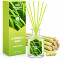 STRN Lemongrass Reed Diffusers, Summer Citronella Reed Diffuser Set, 200ML