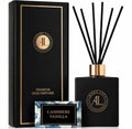 Black Reed Diffusers for Home | Premium Fragrance Diffuser | Reed Diffuser Sticks in Oil Set with Cashmere Vanilla Scent | Smell Good Stuff | Long-Lasting Oil for Bathroom & Office (5 oz)