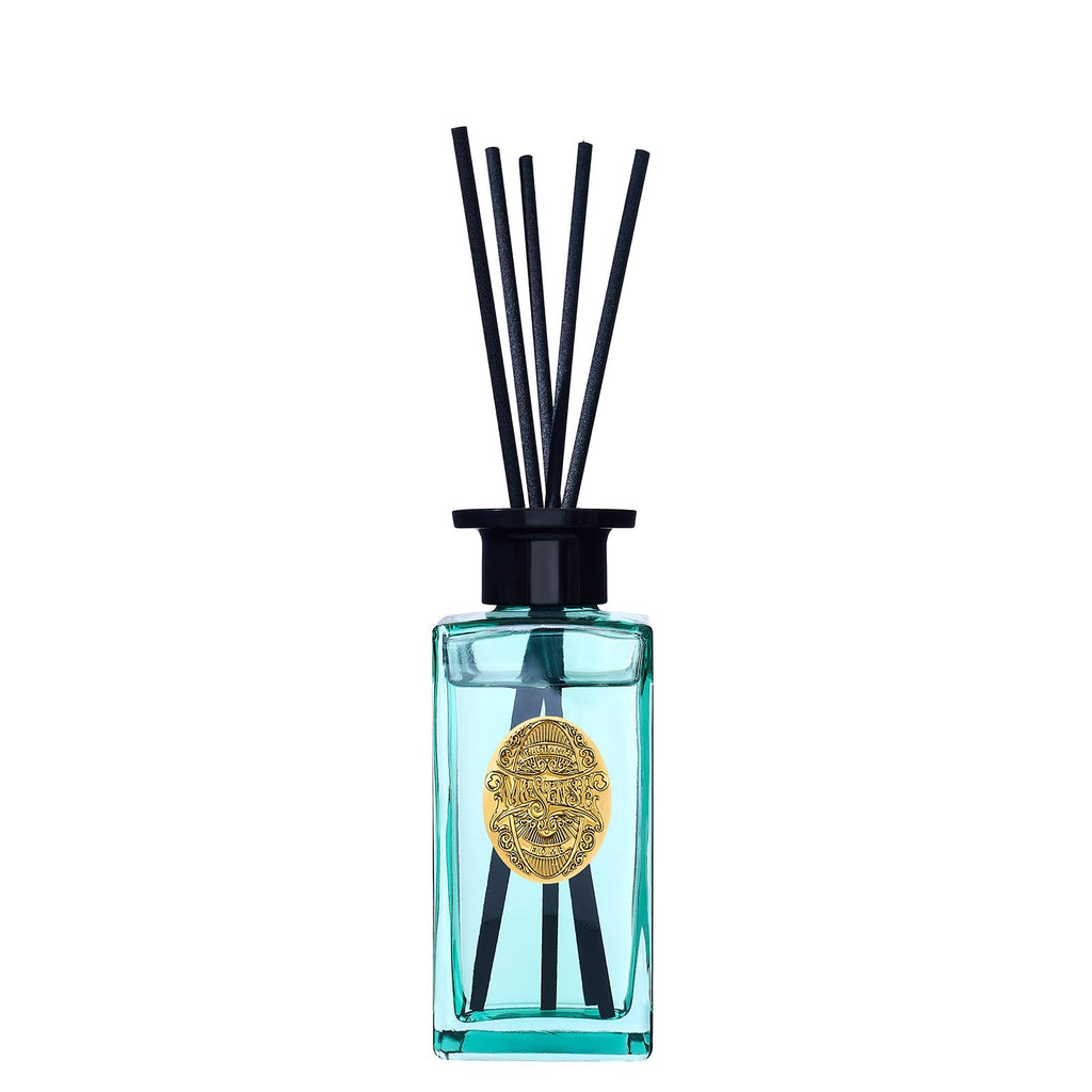 M&SENSE 6.3 oz Large Reed Diffuser Set | Tobacco Teakwood Scent Oil Diffuser with Sticks | Hotel Collection Non-Toxic Essential Oil |for Bedroom Bathroom Living Room
