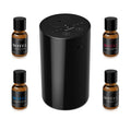 ANZ Waterless Essential Oil Diffuser Starter Kit, Black